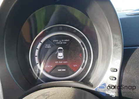 2013 Fiat 500E Battery Electric из США, поврежденный, VIN 3C3CFFGE7DT744353